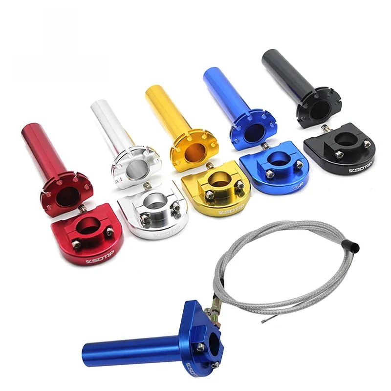 AliExpress NONE ZSDTRP 7/8" Aluminum Throttle Grip Twist Quick Action Gas Throttle Settle With Cable For Dirt Pit Bike 50cc 110cc 125cc