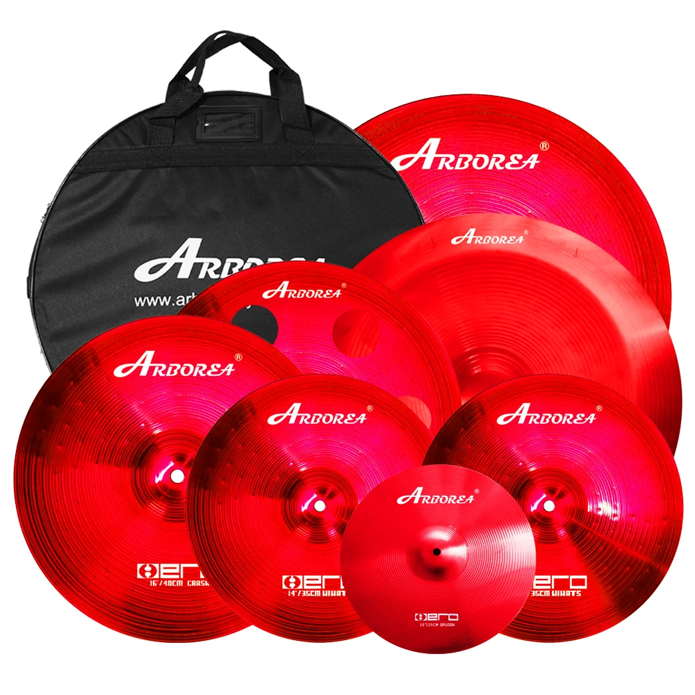 arborea-cymbal-pack-for-drum-7-pcs-hero-series-cymbal14-hihats-16-crash-20-ride-10-splash-16-ozone-stacker-18-china-cymbal