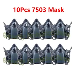 7503 Gas Mask Chemical Respirator Protective Mask Industrial Paint Spray Can Matched with 6000 Filter Anti Organic Gas
