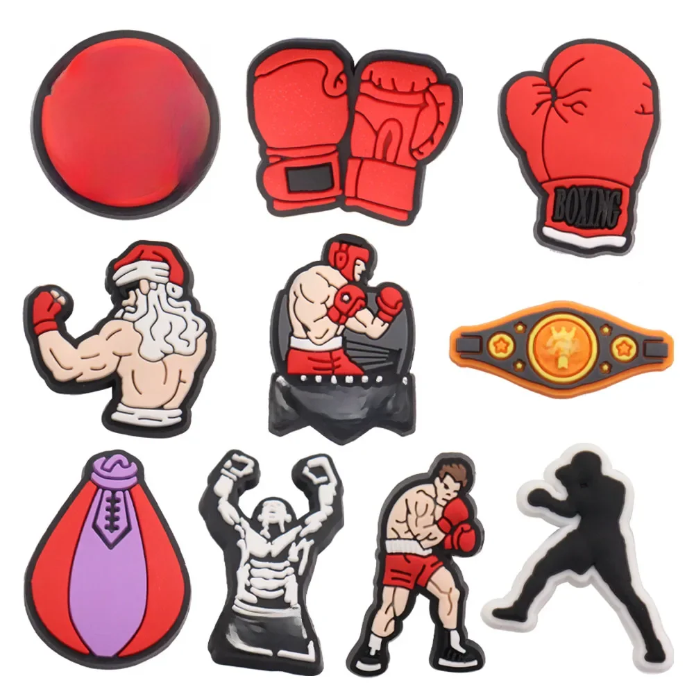 Breloques de chaussures en PVC pour hommes forts, 1 à 10 pièces, chaussures de jardin, ornements de boutons, bracelets adaptés, pantoufles, accessoires pour sabots, épingles