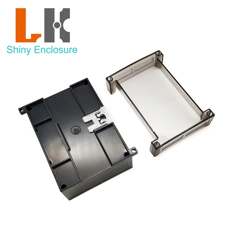 Semi Transparent Plastic Industrial Control Box 125x90x72mm Panel Enclosure DIY Din Rail PCB Project Electronic Junction Box