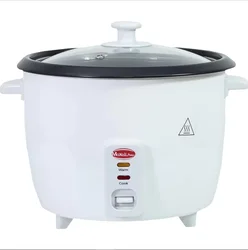 ARROCERA ELECTRICA DE 1L Y 500W DE POTENCIA, OLLA ELECTRICA PARA ARROZ, OLLA CON VAPORERA Y TAPA DE CRISTAL, FACIL DE LIMPIAR