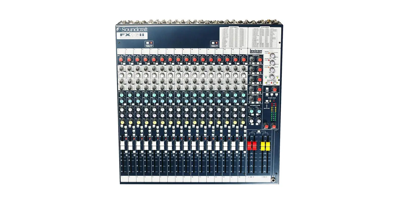 

НОВИНКА НА СКЛАДЕ Soundcraft FX16ii Профессиональный компактный микшер для записи/живых эффектов Lexicon/.,