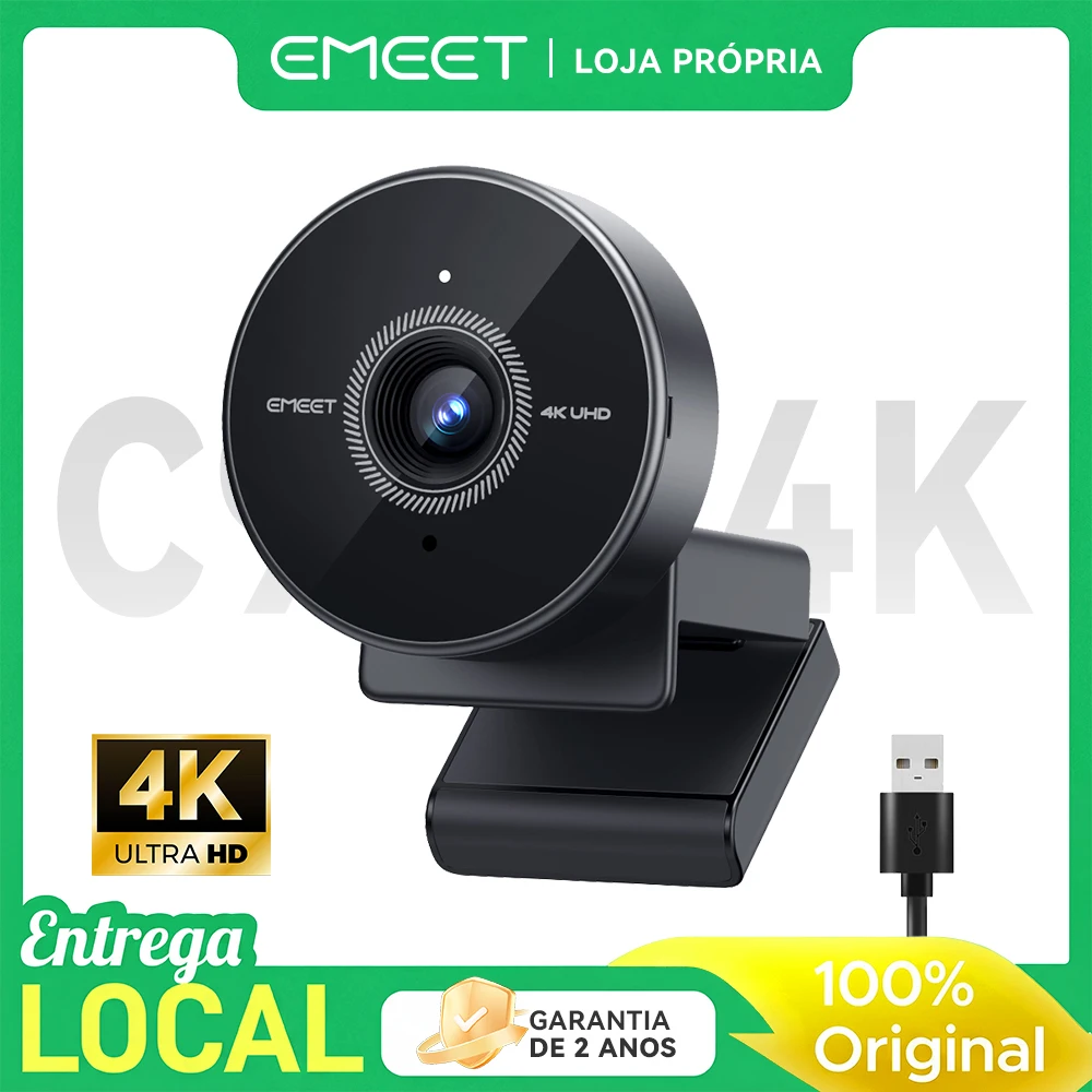 Emeet c950 4k Webcam 1080p 60fps Câmera de Vídeo Foco Automático Pdaf Câmera Usb - imagem 1
