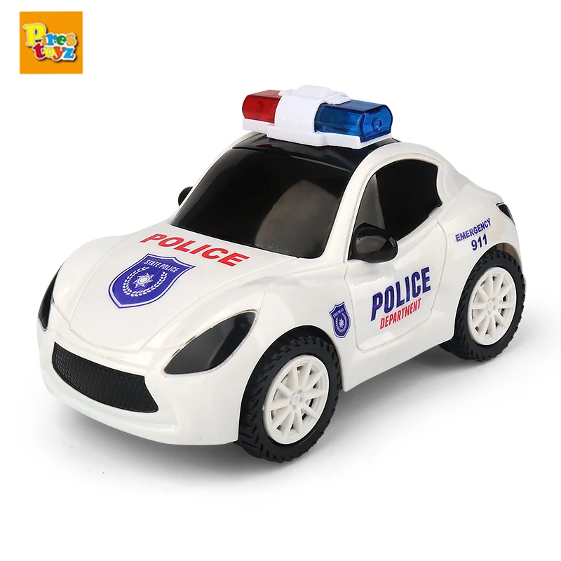 

Electric Police Mini Vehicle Car Educational Toys Plastic Pursuit Rescue Vehicle Model With Music Light for Kids Toddlers Boys