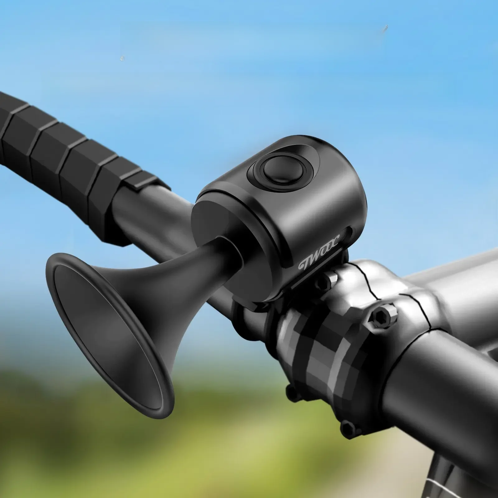 AliExpress NONE TWOOC Bicycle Electronic Horn Loud Warning Sound CR2032 Battery 120dB IPX4 Waterproof Suitable for Road and Mountain Bike