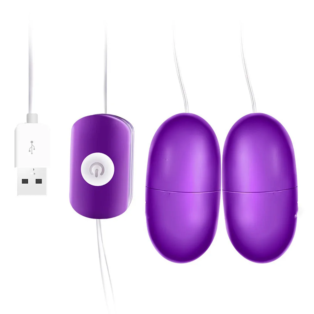 Multi Function Vibrator Clitoral G-Spot Product 2 Jump Egg USB Power Vibrator Bullet Remote Control Vibrating Sex Toys for Women