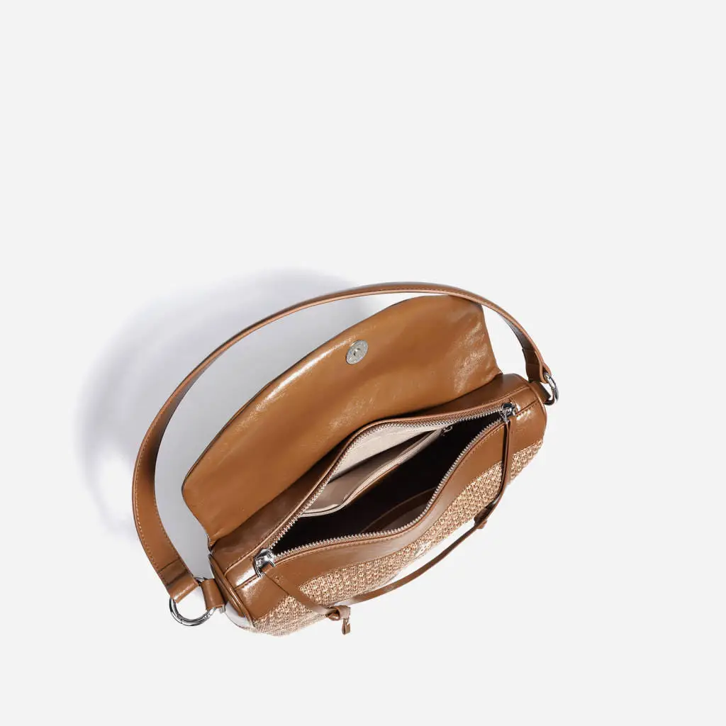 

Gorfia new fashion design ladies bag handbag large capacity women's bag PP straw tote bag convenient microfiber shoulder bag