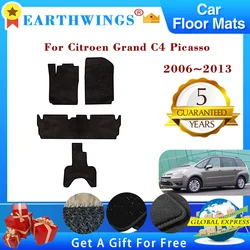 For Citroen Grand C4 Picasso 2006~2013 2008 Car Floor Mats Rugs Panel Footpads Carpets Cover Foot Pads Auto Accessories Stickers