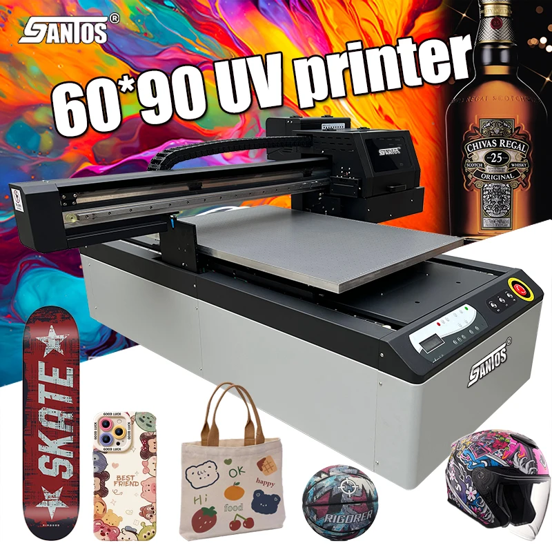 3D embossed Varnish glossy printing 6090 UV Printer For Materials inkjet Printing