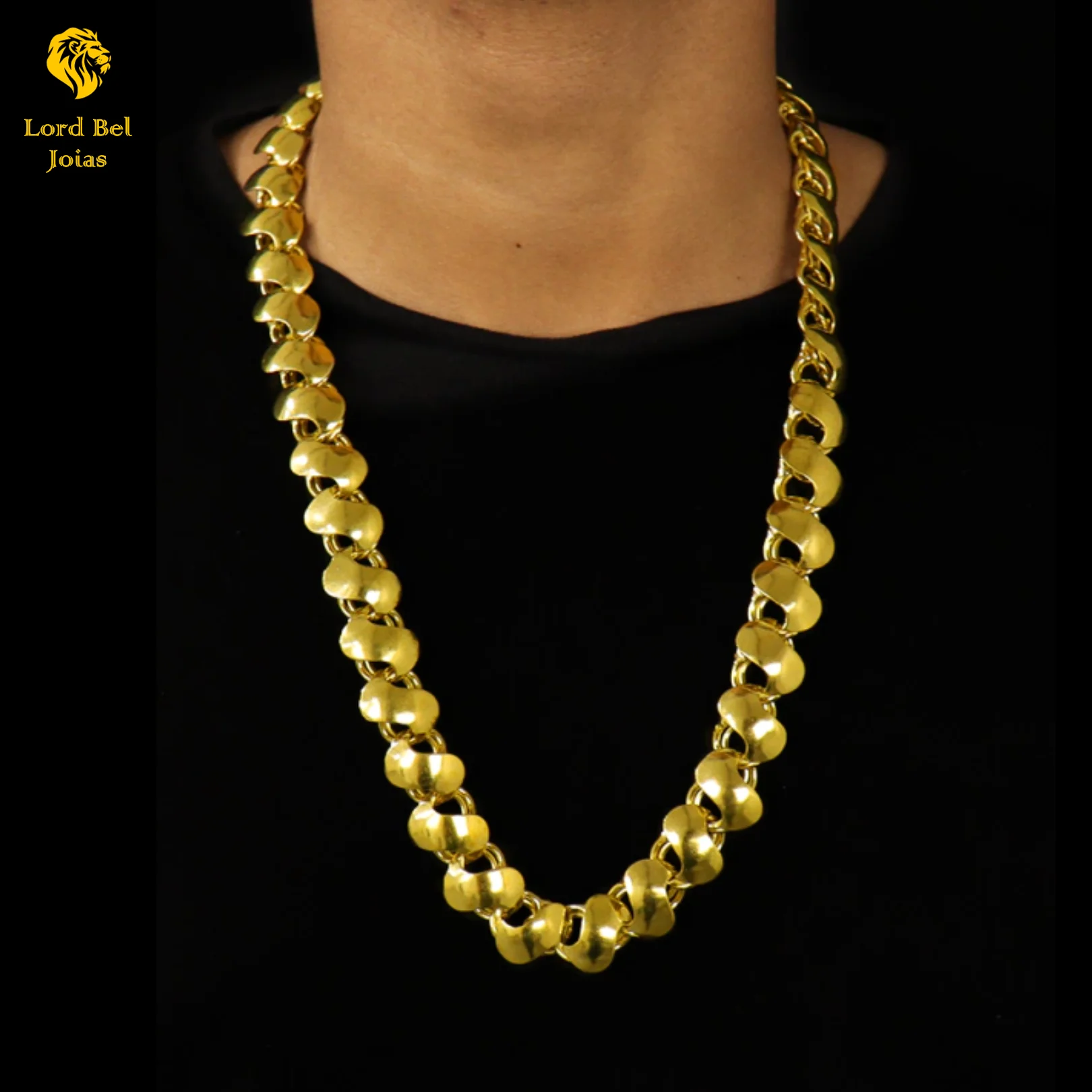 Friso S 16mm Old Currency Nordic Gold Shine 18K Eternal | Lord Bel Ancient Coin Jewelry of Brazil