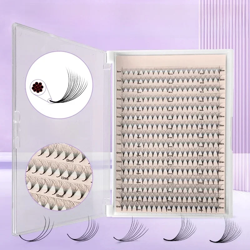360/640 Premade Volume Fans 16 Rows Cils Bouquet Prefaits Promade Lashes Pointy Base Mid Stem Pro Made Fans Lash Fans Pre Made — 2