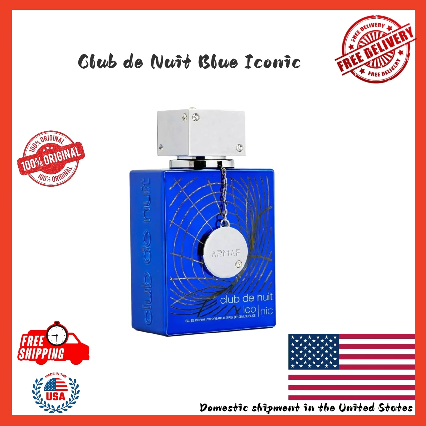 

Armaf Club De Nuit Blue Signature Men's Eau De Toilette Spray 3.6 Oz: Fragrance Birthday or Valentine's Day gifts