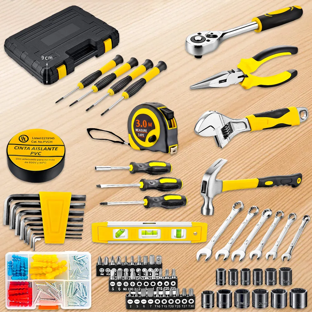 108-teiliges Werkzeugset Heimwerker-Set DIY Haushaltswerkzeugsets für Hausreparatur und Autowartung – Detail 5