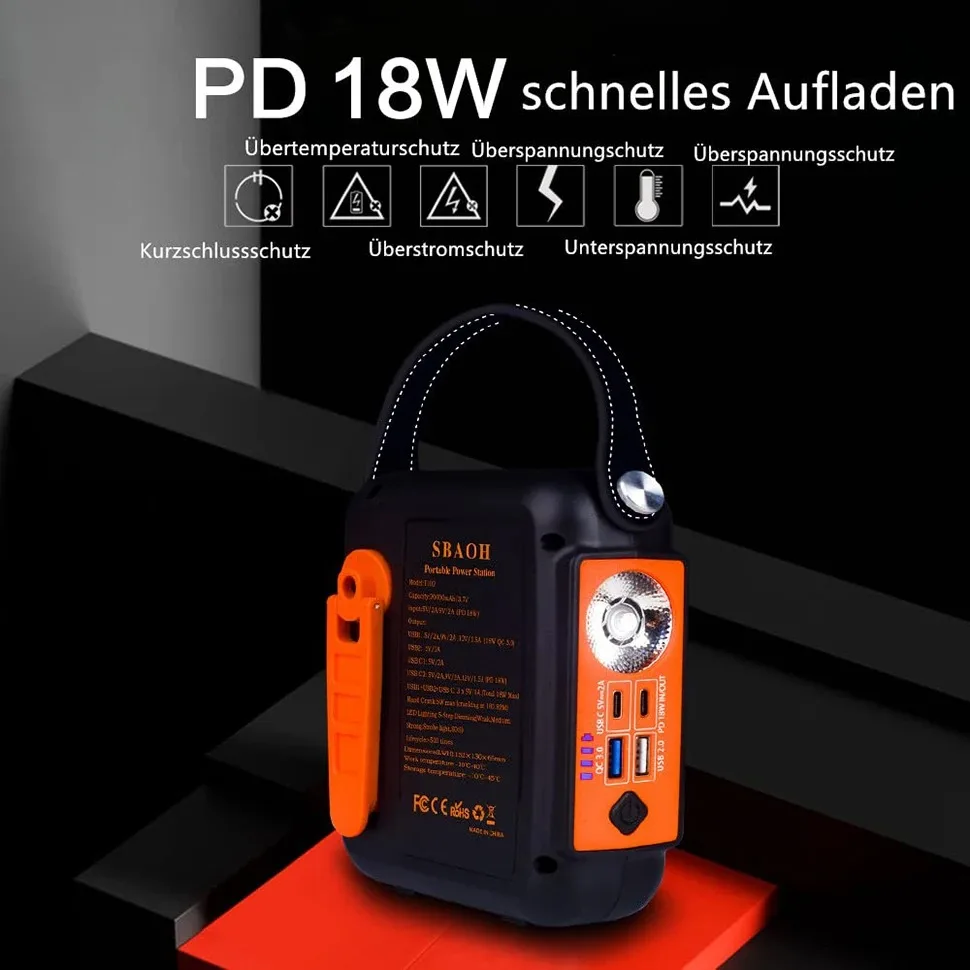 296Wh สถานีพลังงาน T102 300W 80000mAh เครื่องกำเนิดไฟฟ้าพลังงานแสงอาทิตย์แบบพกพาแบตเตอรี่ตั้งแคมป์แหล่งจ่ายไฟกลางแจ้ง