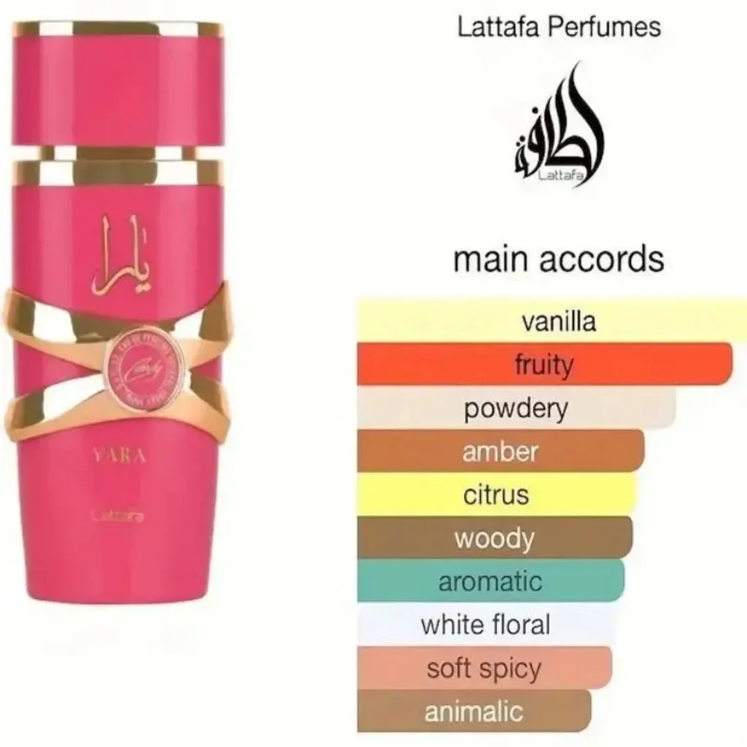 3.4 oz Yara for Women - Long-lasting, fresh, floral and seductive, with excellent curing effect - for everyday use, special occa