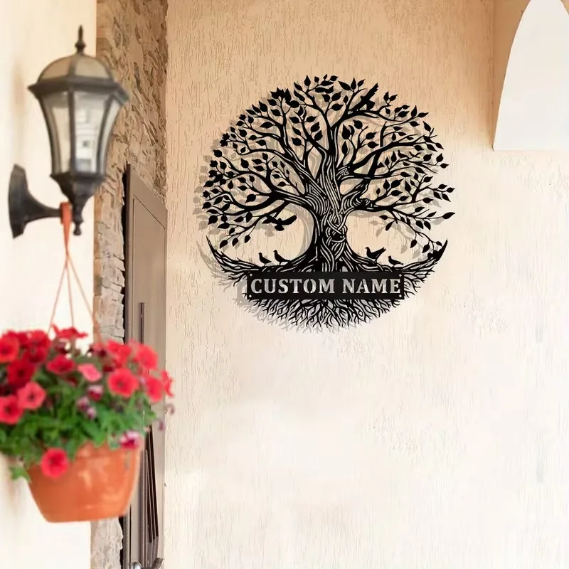 Customizable Tree of Life Metal Wall Art Decor with Branching Design, Unique for Large Space/Outdoor Decor, Metal Wall Art Decor image 5