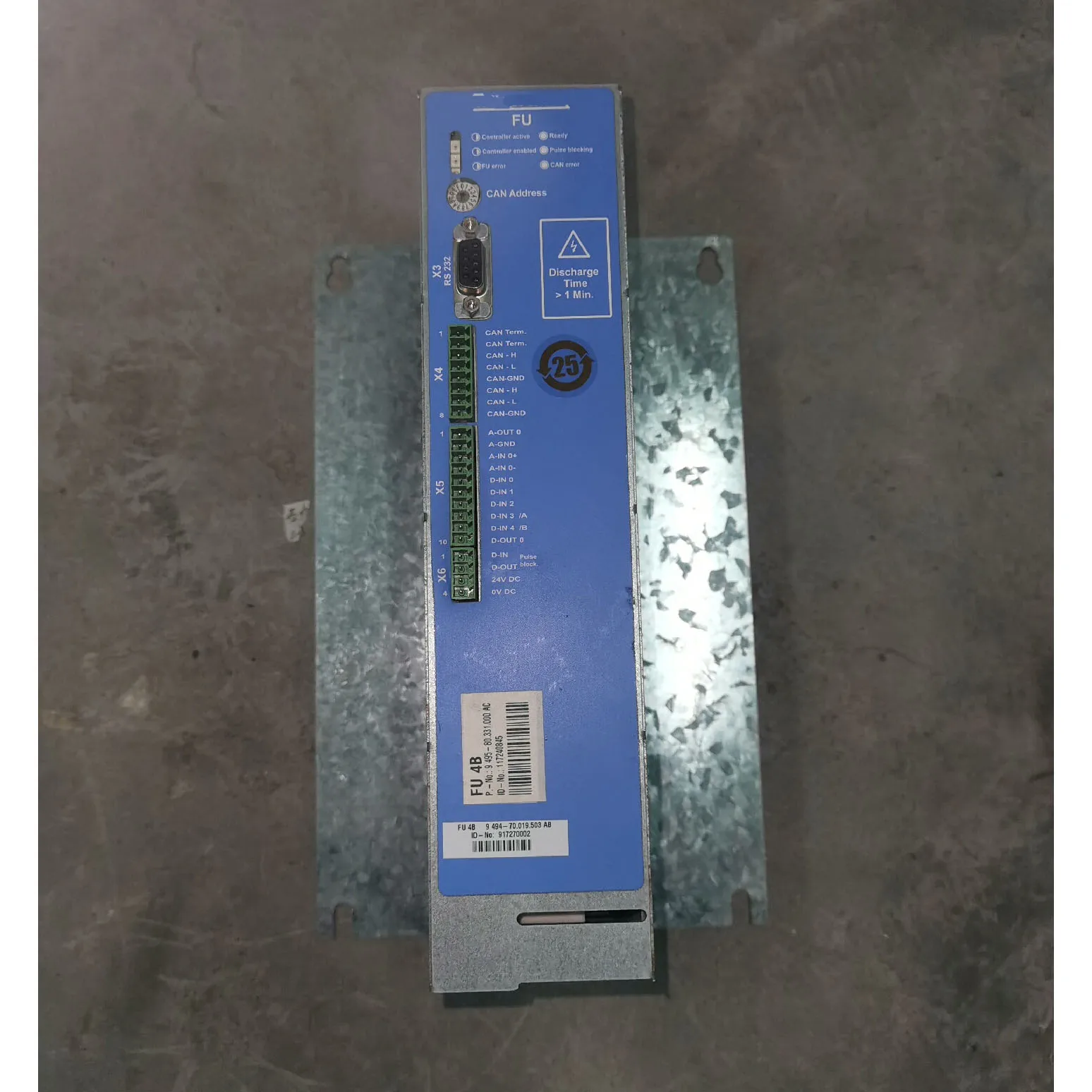 FU4B 9 495-80.331.000 servo drive used in good condition