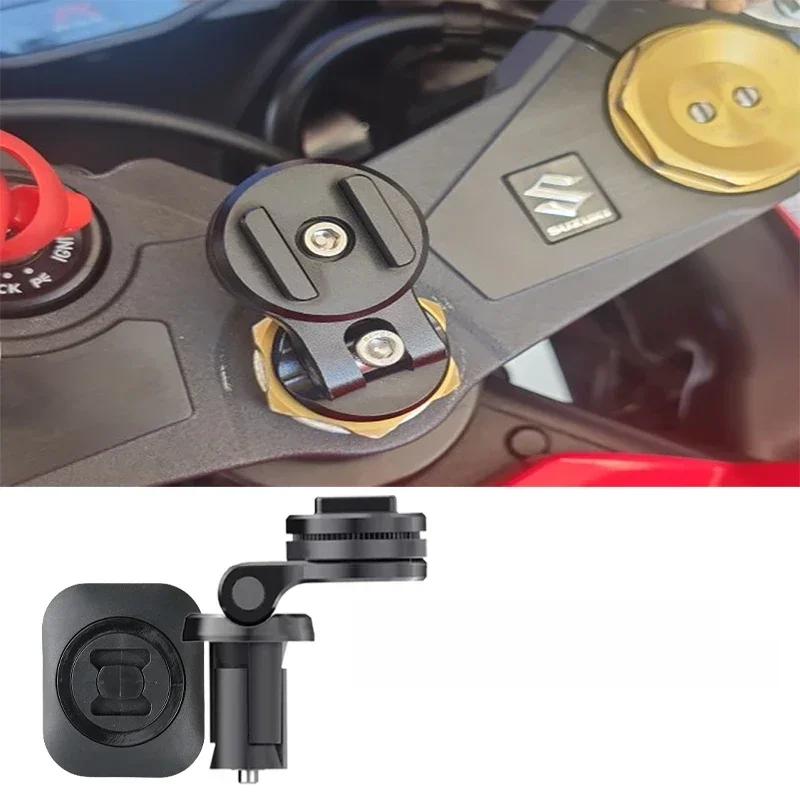 Wspornik motocyklowy do montażu centralnego Uchwyt na telefon komórkowy Odporna na wstrząsy podstawa podłączająca Nawigacja GPS Szybka obsługa telefonu komórkowego SP — zdjęcie produktu 7