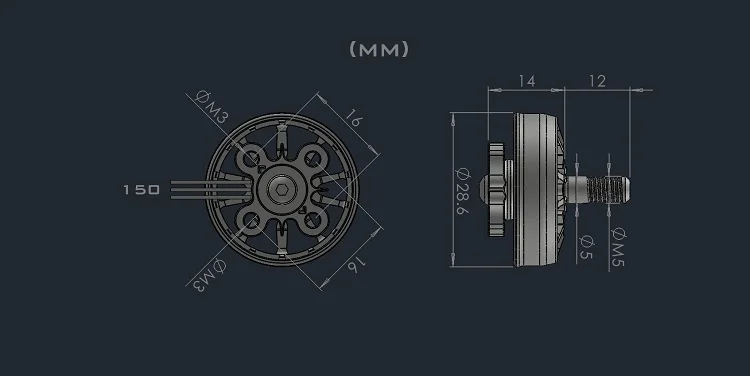 2305.5 المنافسة فرش السيارات 4-6S حرة سباق طائرة بدون طيار FPV رباعية الطائرة 1250 1500 1750 1950 2050 2150 2350KV AMAX #3