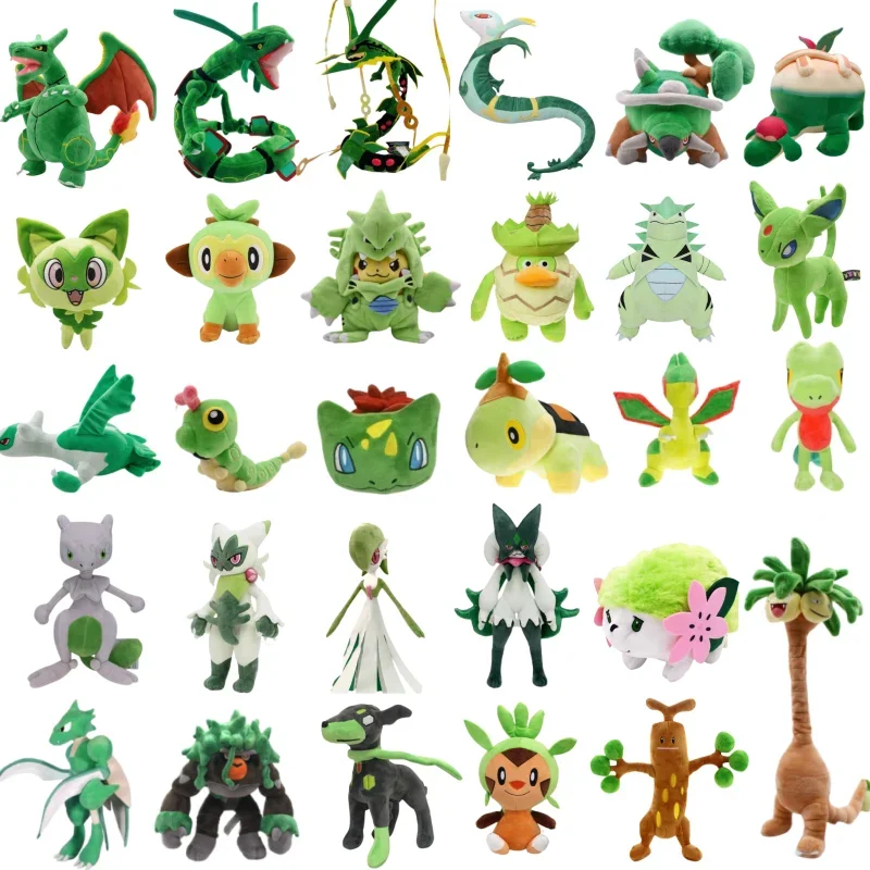 Pokemon pluszowa zabawka Zygarde Eevee Rayquaza Charizard Mewtwo Sprigatito Sudowoodo Latios Rillaboom śliczna miękka lalka Peluche prezent — 2