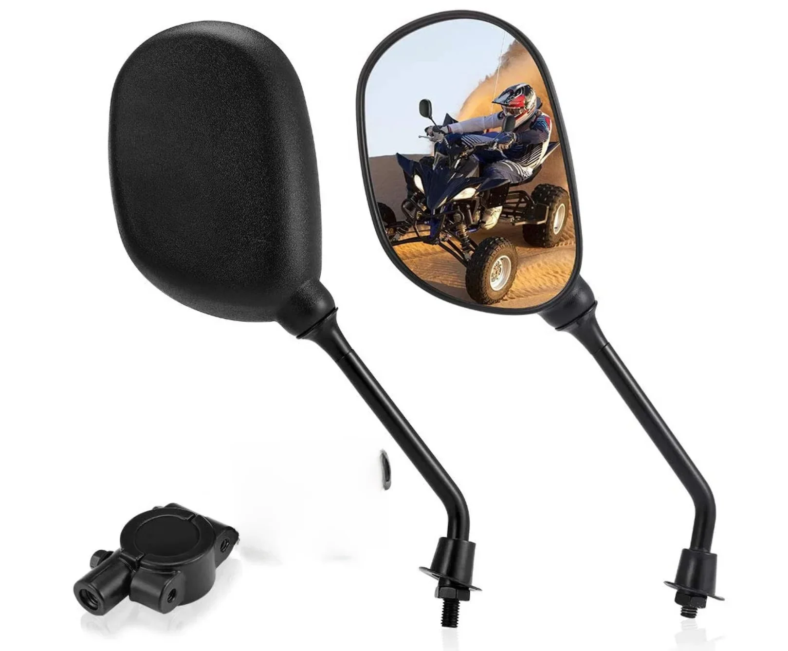 AliExpress NONE Motorcycle rearview mirror 8mm M8  electric vehicle reversing mirro Scooter Electrical Motor E-Bike Back Side  Convex mirrors