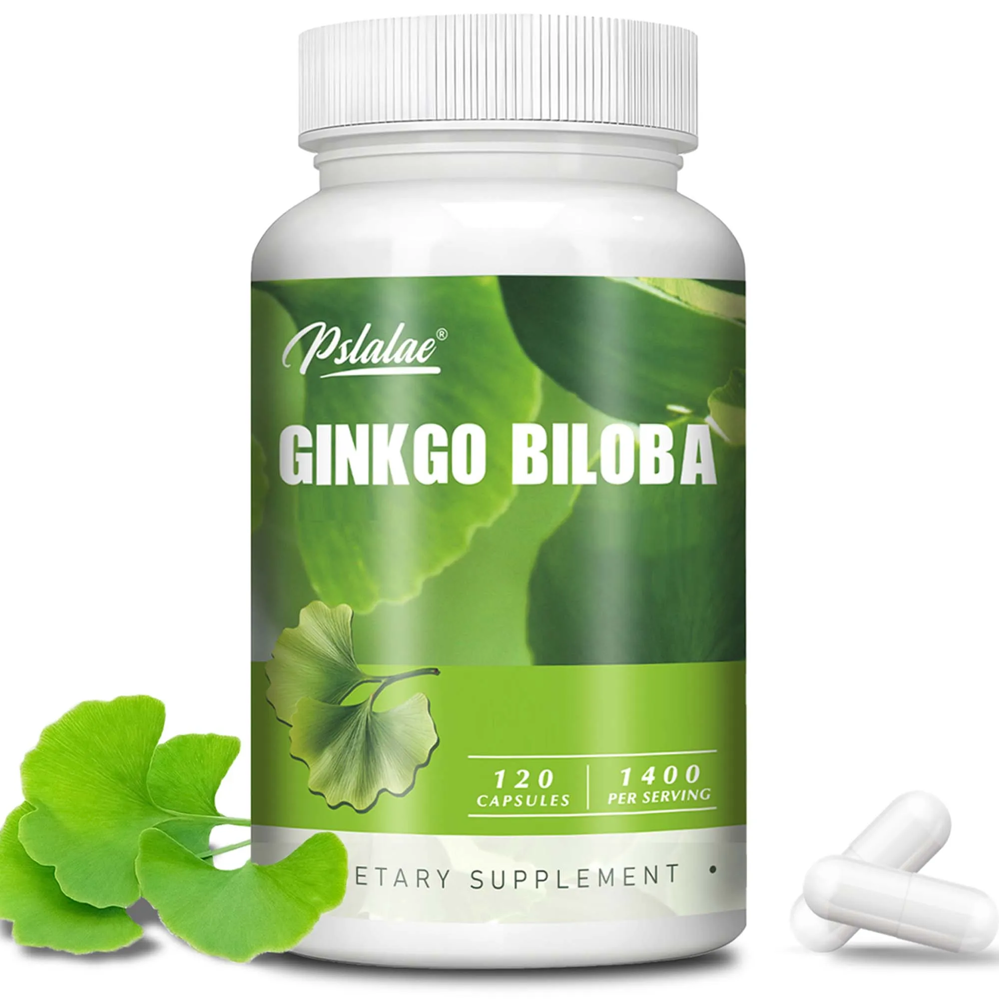 Ginkgo Biloba Capsules - Brain Health, Improving Concentration & Memory - 120 Capsules