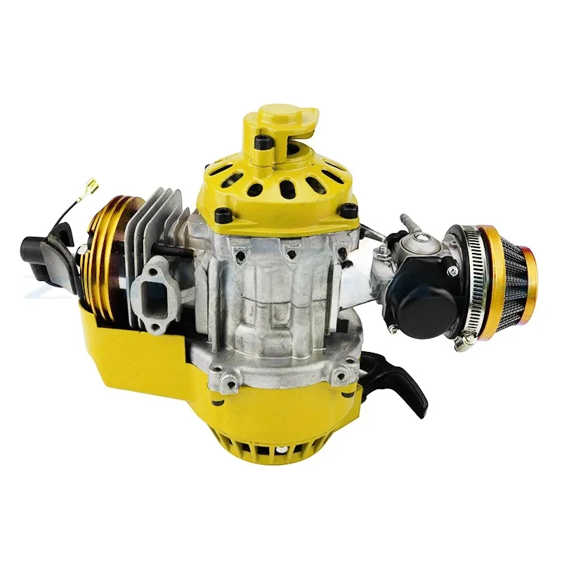 Motocykl Pocket Bike 2-suwowy silnik rozruchowy do mini roweru kieszonkowego Go Kart Dirt Bike Benzyna Skuter Silnik Motocross — zdjęcie 2