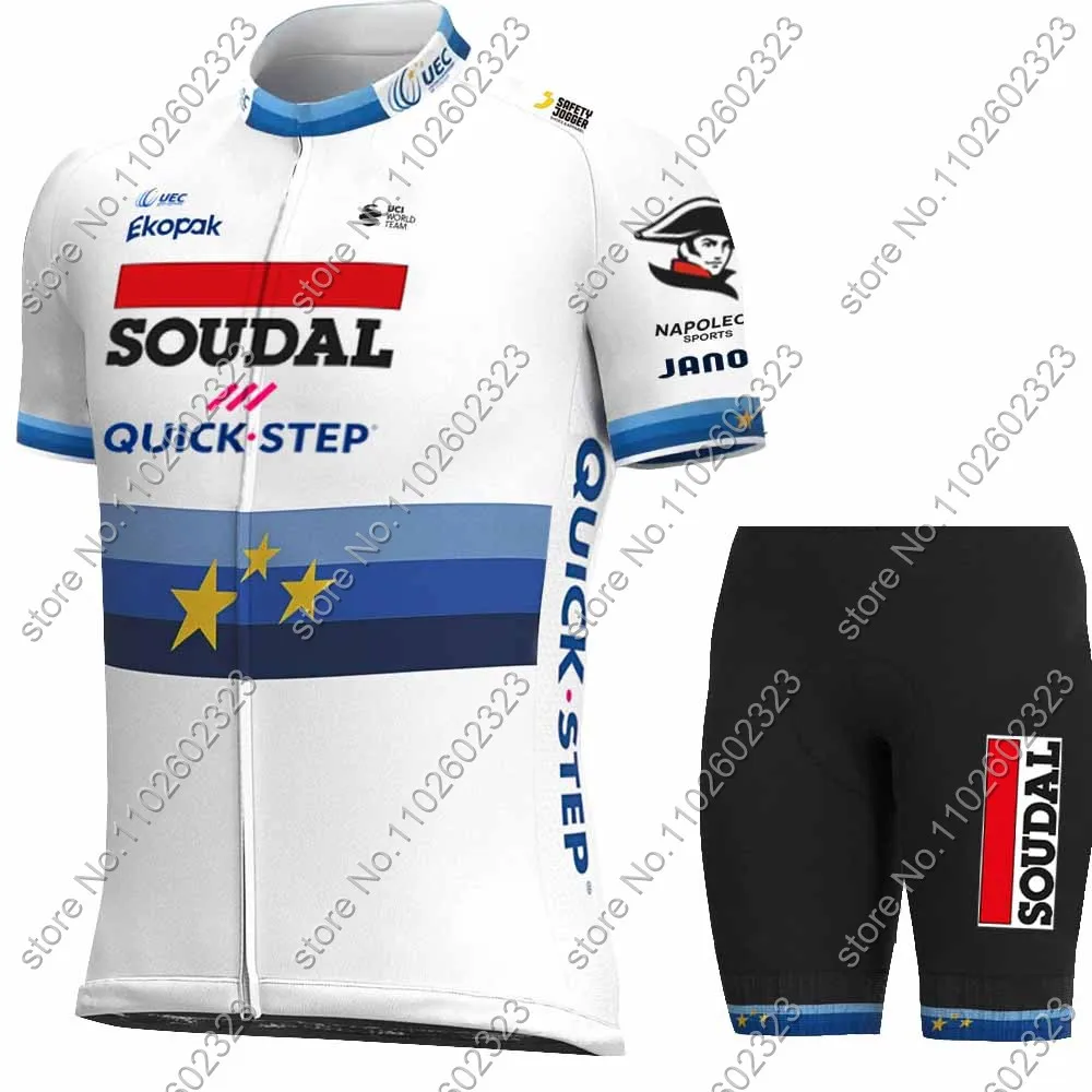 Team Soudal Quick Step 2024 Cycling Jersey Set Long European Clothing Road Bike Shirts Suit Bicycle Bib Shorts MTB Ropa Maillot