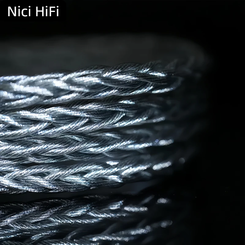 Câble de bien-être HiFi Nici câble de mise à niveau pour casque intra-auriculaire 0.78 2pin/mmcx/ie900/HD800 pour Delci Explorer DaVinci Himalaya