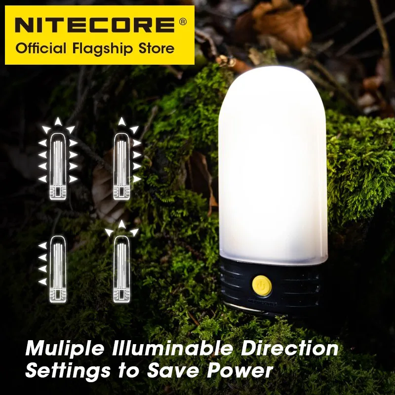 NITECORE LR60 Camping Light Emergency Power Supply 280 Lumen USB-C Rechargeable Portable LED Lantern Battery Charger For Camping
