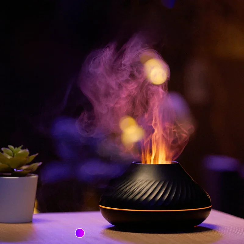 Przenośny nawilżacz powietrza Cool Mist Usb Led room h2o fire flame Aroma Essential Oil Diffuser mini nawilżacz powietrza — zdjęcie 2