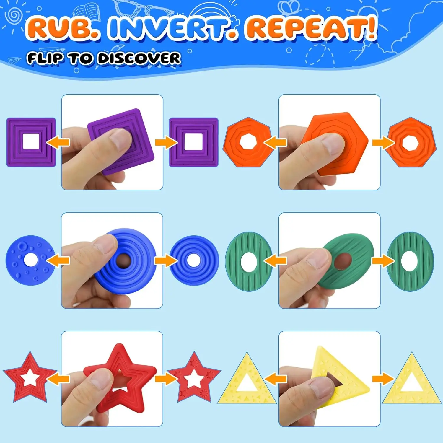 ألعاب فيدجيت الحسية للأطفال والكبار من السيليكون حجر القلق للتوحد على شكل لون ألعاب تعلم مبكرة هدايا لتخفيف القلق