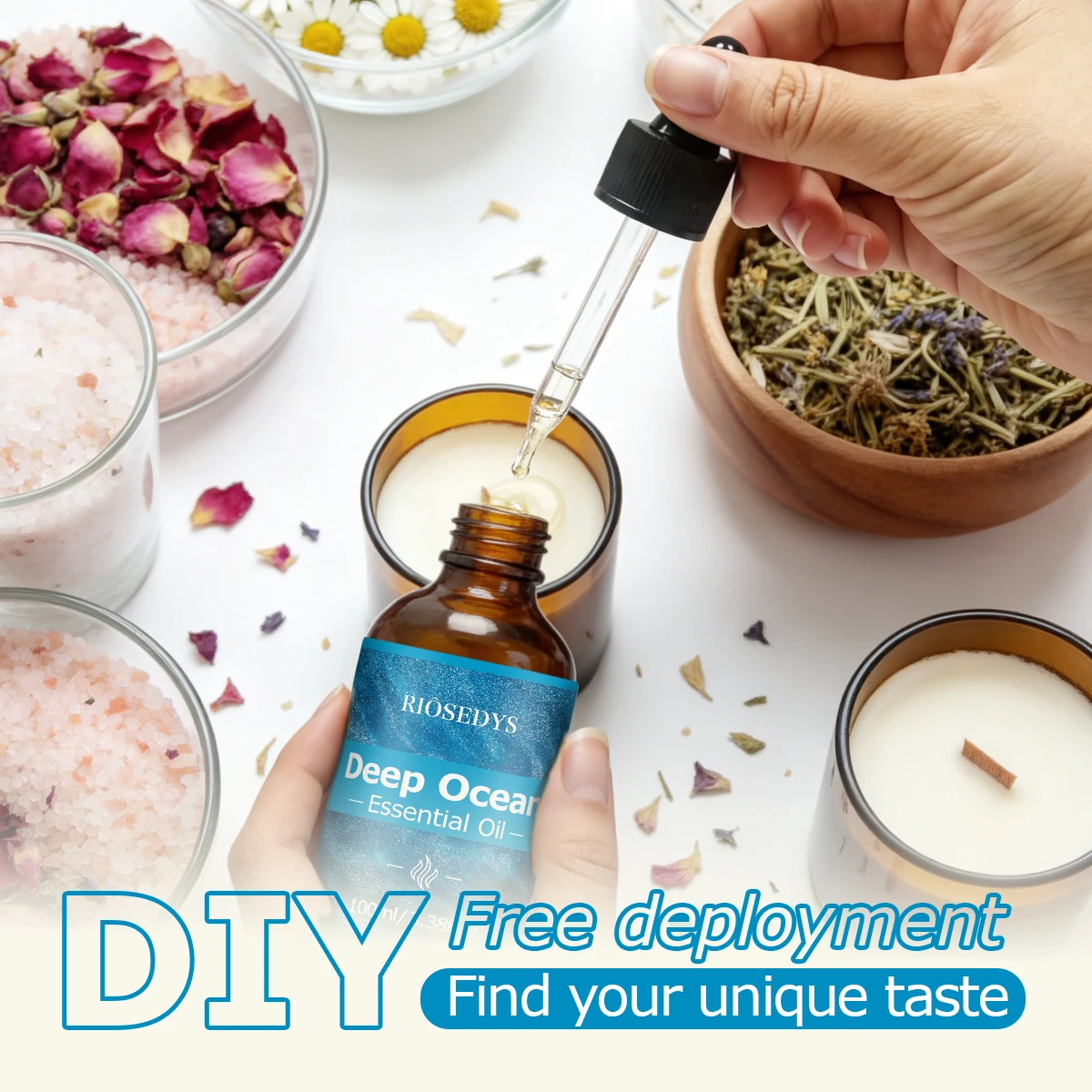 DEEP OCEAN Ätherisches Öl, Frisches Meeresduftöl für Diffusoren, Aromatherapie & DIY-Duftprodukte, Aroma von sauberem Ozean – Detail 6