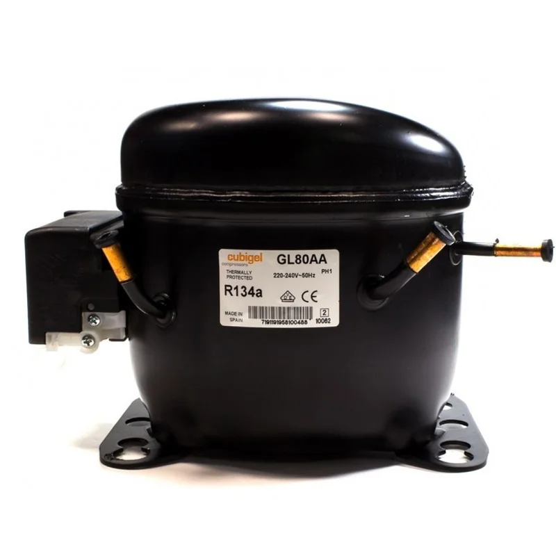 مراجعات وتحليل لمحرك الضاغط Huayi GL80AA 1/5 R134A 220V منخفض الحرارة 7.52 سم³ Cubigel