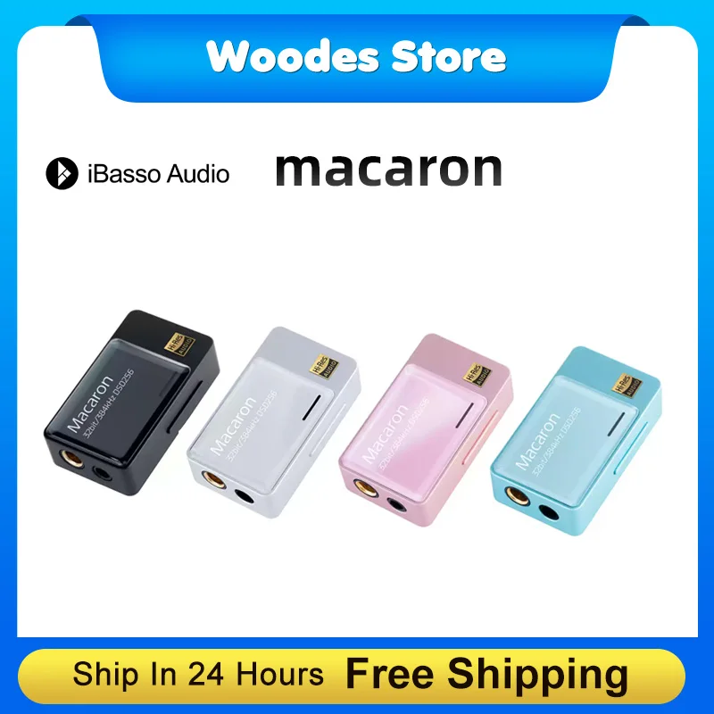 IBasso Macaron Dongle Cap HIFI Portable USB DAC Headphone Amplifer CS43131 Decoder 4.4mm/3.5mm PCM 32bit/384khz Native DSD 256x