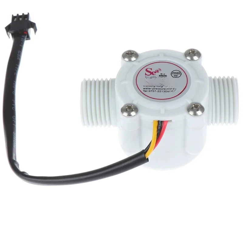 1 szt. 1/2 ''czujnik przepływu wody efekt sterujący przepływomierz przedpokój 1-30 l/min dla Arduino — zdjęcie 2