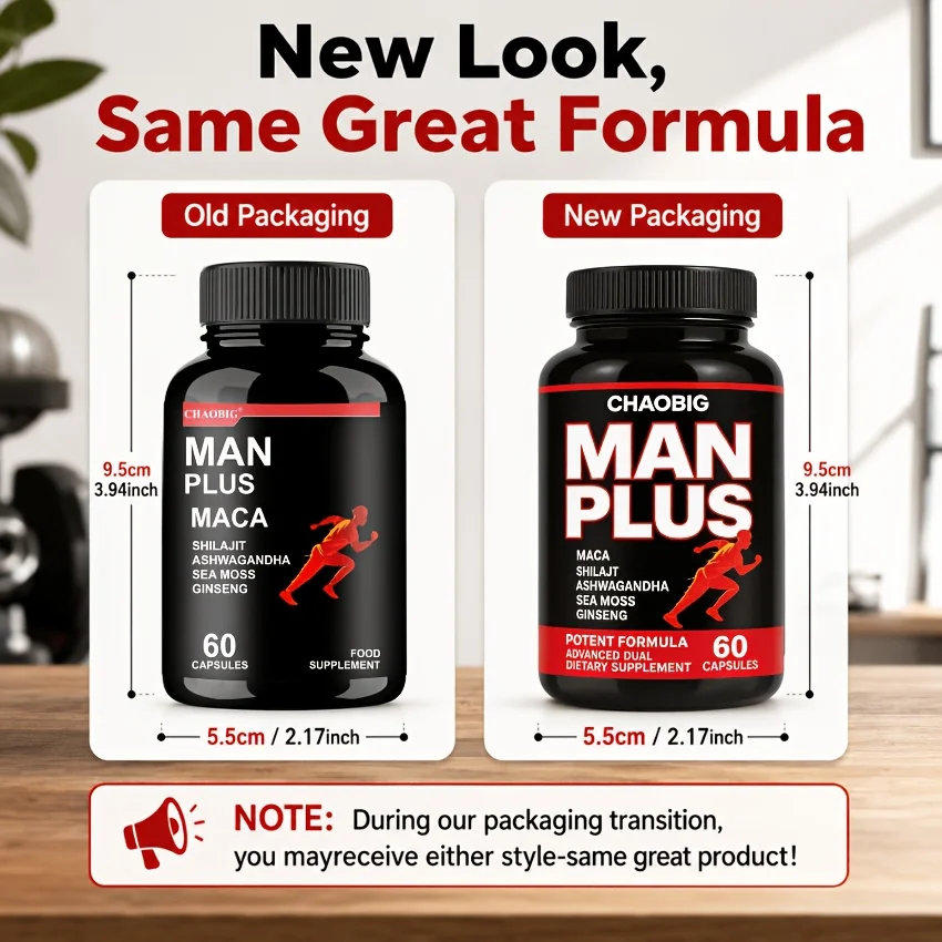 CHAOBIG Tough Man Supplement, Feel Like Yourself Again, Containing Shilajit Powder, Ginseng, Maca Root, Ashwagandha, Men'S Health, Gift, Vitamins And Supplements, Supplements, Claim Daily, Adult, Packaging May Vary - view 7