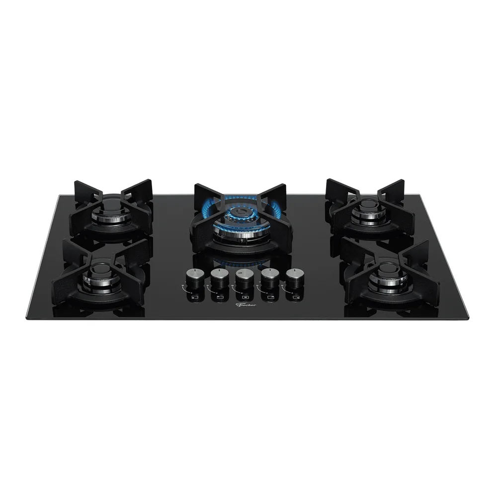 COOKTOP A GÁS FISCHER 5 BOCAS TRIPLA CHAMA INFINITY 26298-57077 BIVOLT