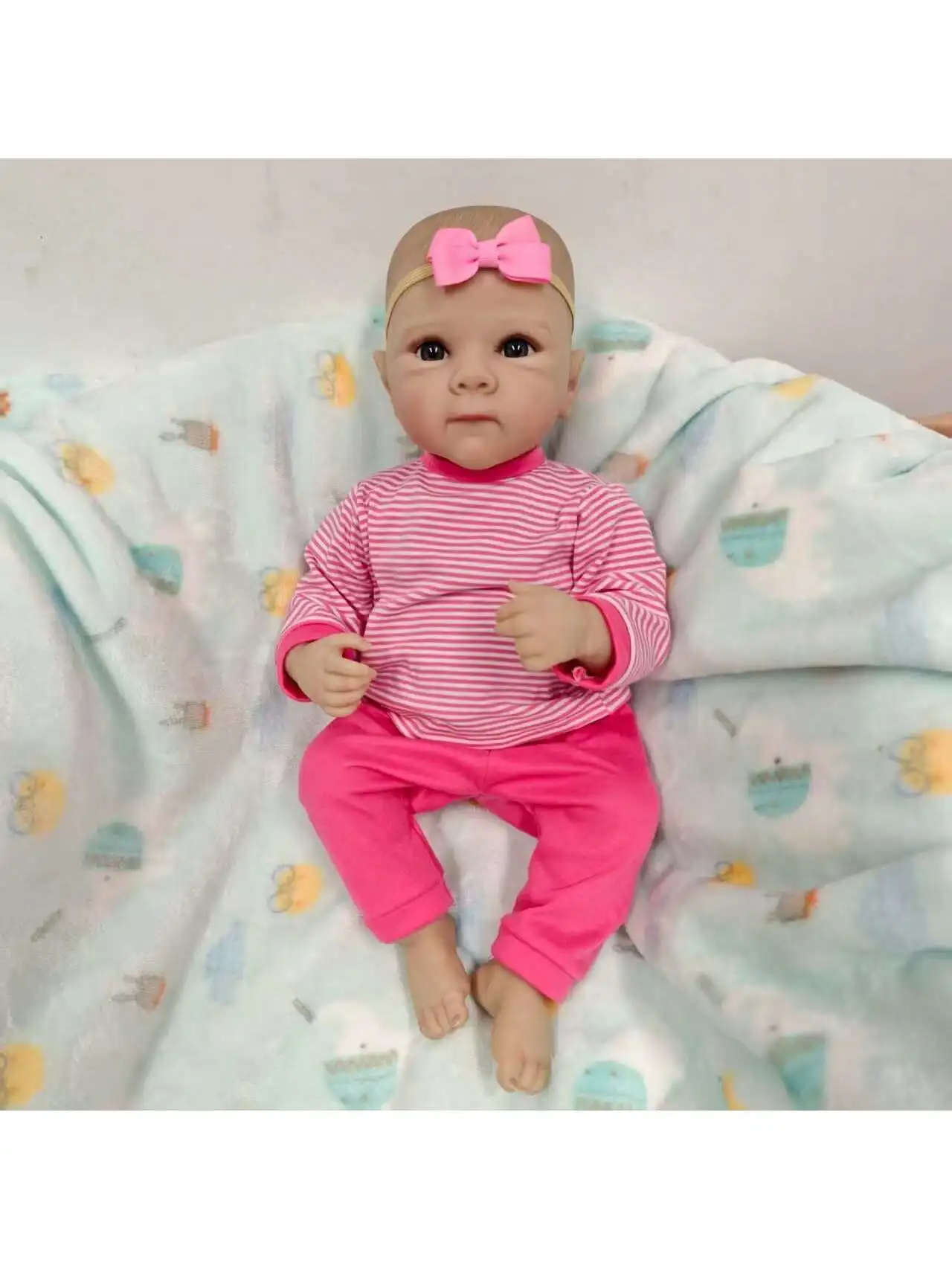 

Lifelike Reborn Baby Dolls- 19Inch Cute Soft Vinyl Realistic Baby Doll,Poseable Real Life Baby Dolls（ONLY DOLL/NO ACCESSORES)