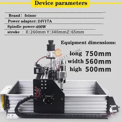 Hot！4030 CNC Engraving Machine Chip Polishing Pcb Desktop DIY Relief Nema17 400W High-Power Cold Air Spindle