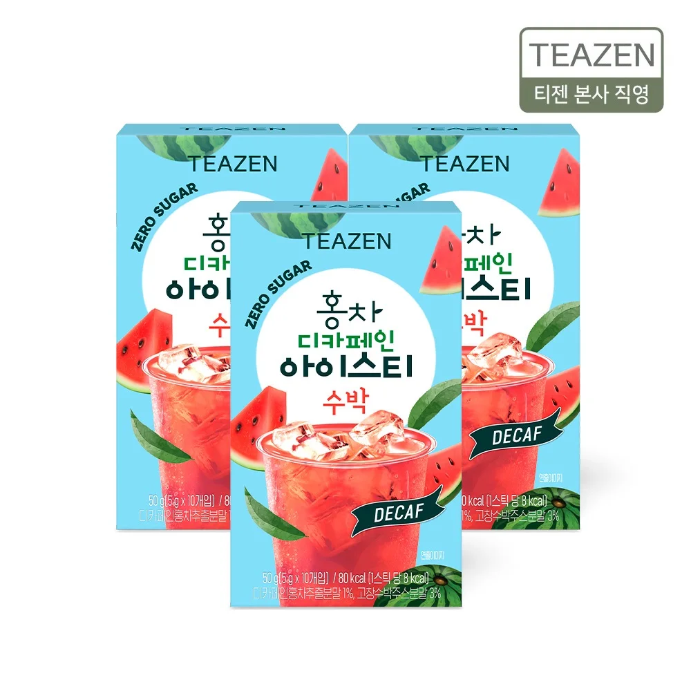 Tizen black tea decagne ice tea watermelon 10 sticks x 3 boxes