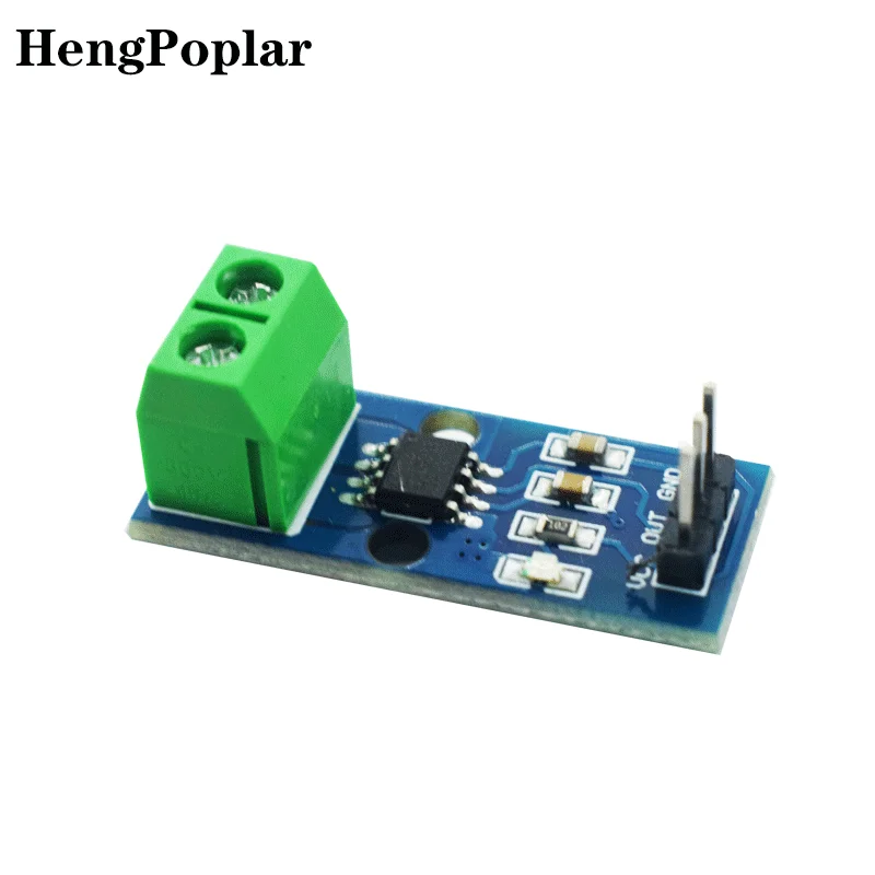 Imagem -02 - Módulo Sensor de Corrente Hall para Arduino Faixa Acs712elc Acs712 5a 20a 30a Acs712elc 100 Pcs