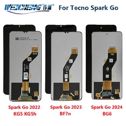 For Tecno Spark Go 2022 KG5 KG5h Display Go 2023 BF7n LCD Screen Touch Panel Digitizer For Tecno Spark Go 2024 BG6 LCD Assembly