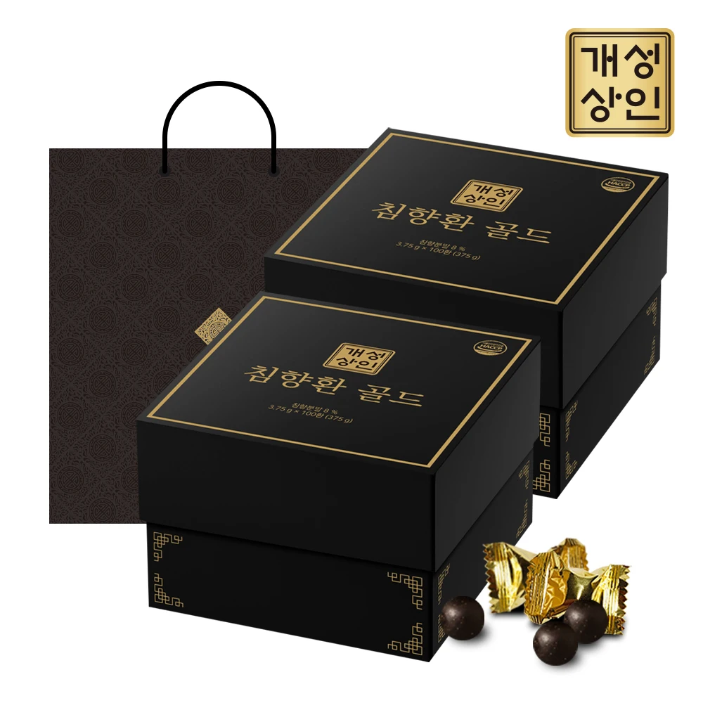 [Kaesung Merchant] agarwood pill gold 100pills x 2box + shopping bag (00402-2)