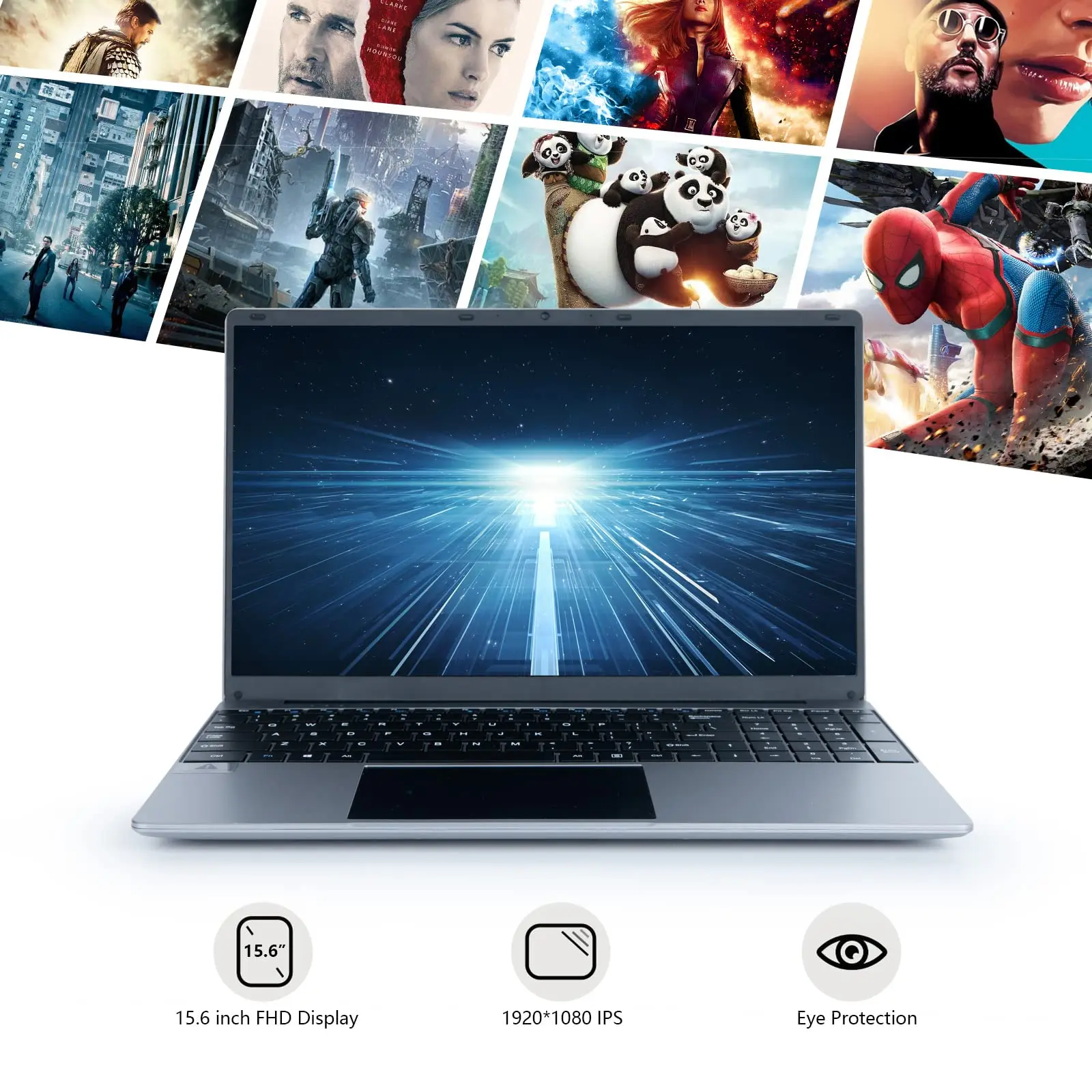 Laptop com Processador Intel N5095, 15,6 polegadas, 12GB de RAM, 512GB SSD, Tela IPS, 1920x1080, Windows 11, 38000 mAh Bateria, Computador Notebook
