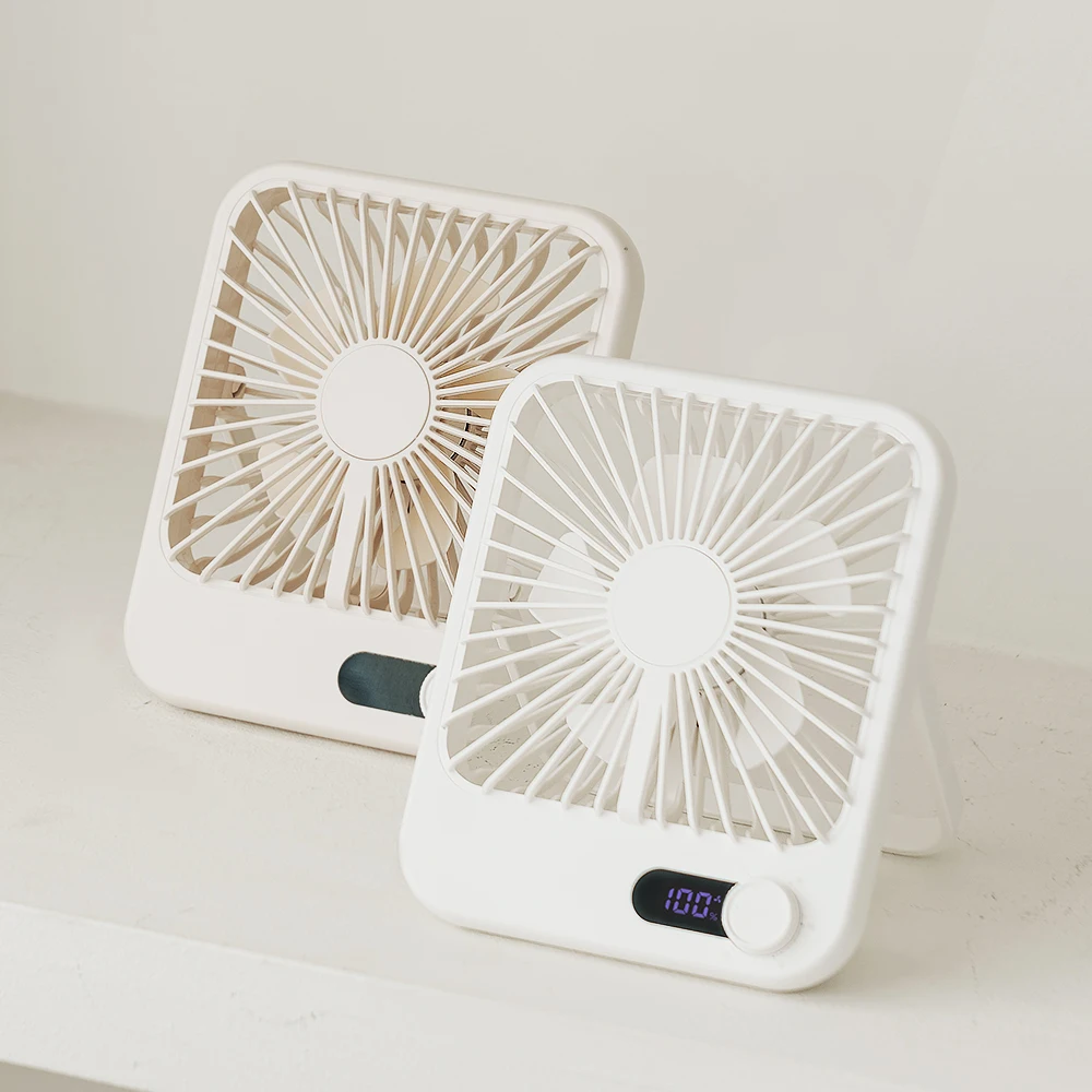 Moritz Wireless BLDC Motor USB Fan Mini Desk Fan White Ivory