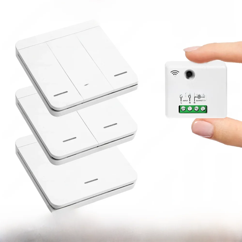 Tuya WiFi Smart Switch RF 433Mhz Wireless Switch 86 Wall Panel Mini Relay Module Smart Home Gadgets Voice dla Alice Alexa Google — zdjęcie produktu 7