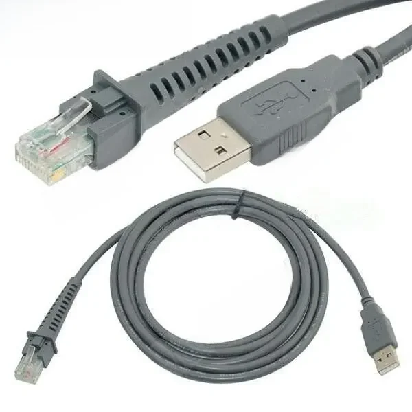 Kabel USB do skanera kodów kreskowych 2M Symbol LS1203 LS2208 LS4208 LS3008 CBA-U01-S07ZAR Zamiennik dla Zebra Ds2278 3578 4608 Hurt — zdjęcie produktu 6