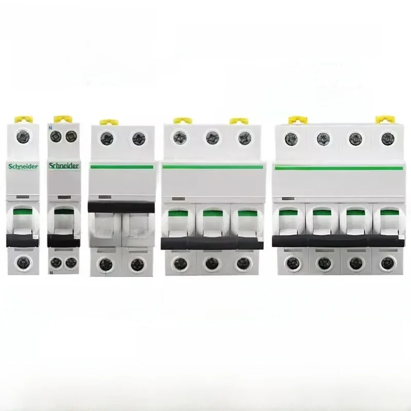 Schneider interrupteur d'air disjoncteur Miniature iC65N/60N 1/2/3/4P ménage 1/2/3/4/6/10/16/20/25/32/40/50/60/63a interrupteur d'air AC